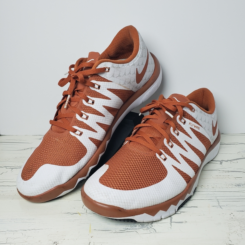 Nike Free Trainer 5.0 V6 'Texas Longhorns' Training Sneakers - Men's size 14 - Picture 3 of 16